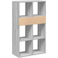 vidaXL Bibliothèque sonoma gris 66x31x112 cm bois d'ingénierie