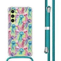 IMoshion étui design avec cordon pour le Samsung Galaxy A34 (5G) - Jellyfish Watercolour