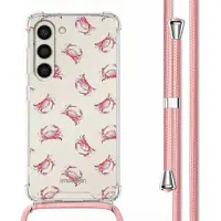 IMoshion Coque Design avec cordon pour Samsung Galaxy S23 - Crab Watercolor