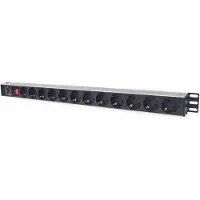 Intellinet 714044 Steckdosenleiste 12fach 1.6m Anschlussk. schw.