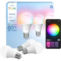 Philips Hue Essential A60 White and Color E27 Lot de 3