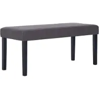 vidaXL 281309 Bench 106 cm Grey Faux Leather