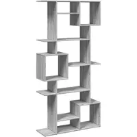 vidaXL Bibliothèque sonoma gris 92x29x188 cm bois d'ingénierie