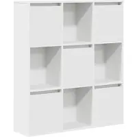 vidaXL Bibliothèque blanc 89x24x101,5 cm bois d'ingénierie