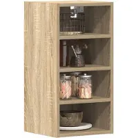 vidaXL Armoire suspendue Riga Chêne Sonoma 30x29,5x60 cm Matériau dérivé du bois