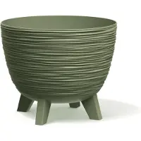 Prosperplast Flowerpot Furu, plastic, Ø 23.6 cm, green (23.60 x 19.50 cm)
