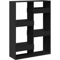 vidaXL Cloison de séparation noir 100x33x135 cm bois ingénierie