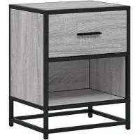 vidaXL Table de chevet sonoma gris 40x31x50 cm bois d'ingénierie