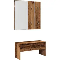 vidaXL Ensemble de meubles de couloir vieux bois bois d'ingénierie