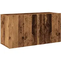 vidaXL Armoire TV murale imitation bois ancien 80x30x41 cm