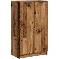 vidaXL Armoire à chaussures vieux bois 59x35x100,5cm bois d'ingénierie
