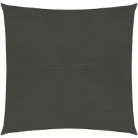 vidaXL Voile d'ombrage 160 g/m² Anthracite 7x7 m PEHD