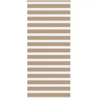 vidaXL Store double brun sable 115x230 cm Largeur du tissu 110,9 cm Polyester