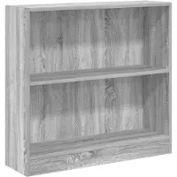 vidaXL Bibliothèque sonoma gris 80x24x76 cm bois d'ingénierie
