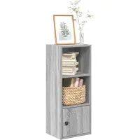 vidaXL Bibliothèque sonoma gris 31x24x77 cm bois d'ingénierie