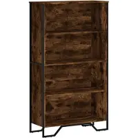 vidaXL Bibliothèque chêne fumé 80x31x137,5 cm bois d'ingénierie