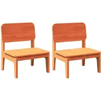 vidaXL Chaises de jardin 2 pcs. Marron cireux 60x52,5x72 cm pin massif