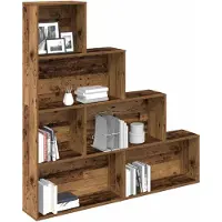 vidaXL Bibliothèque vieux bois 157x24x160 cm bois d'ingénierie