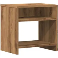 vidaXL Table de chevet chêne artisanal 40x30x40 cm bois d'ingénierie