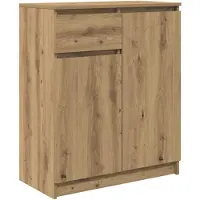 vidaXL Sideboard avec tiroir Chêne Artisan 71x35x84 cm Bois composite