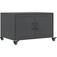 vidaXL Table basse anthracite 68x50x43,5 cm Acier laminé à froid