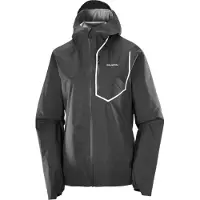 Salomon - Veste de trail imperméable et coupe-vent - Bonatti Pro Jkt W Deep Black - Taille M - Noir