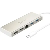 J5CREATE Station d'accueil j5 create JCD381, USB-C, 2x HDMI, USB 3.1, PD 2.0, LAN