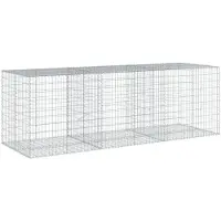 vidaXL Gabion avec couvercle 300x100x100 cm Fer galvanisé