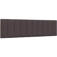 vidaXL Coussin de tête de lit "Hanko" brun foncé 180 cm Tissu