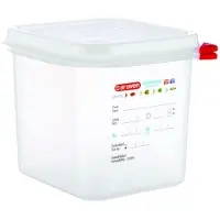ARAVEN Contenants alimentaires GN1/6 2,6 L (4 pièces)