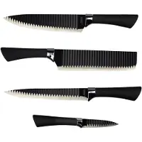 InnovaGoods Set de couteaux Black Shark Swiss-Q Namiutsu 4 pièces