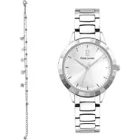 Pierre Lannier Montre à affichage analogique '- Watch Galiera - Quartz watch movement - Watch case width: 32 mm' argent