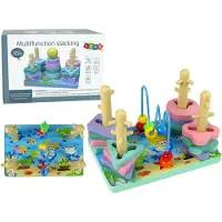 Lean Toys Trieur de briques en bois, perles éducatives Sea World