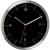 TFA-Dostmann TFA 60.3544.01 Horloge murale radiocommandée 245 mm x 41 Acier inoxydable Mouvement slow (60.3544.01)