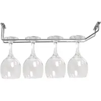 HorecaTraders Étagère en verre chromé | 40,5 cm