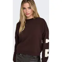 ONLY Sweat-shirt lie de vin / blanc