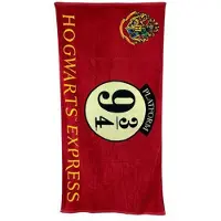 Groovy Harry Potter Hogwarts Express 9 3/4 Cotton Towel Rouge Enfants