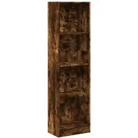 vidaXL Bibliothèque chêne fumé 40x24x176 cm bois d'ingénierie