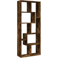 vidaXL Étagère séparatrice de pièce chêne fumé 67x25x161,5 cm