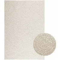 vidaXL Tapis ZIZUR Crème 120x170 cm Aspect jute Intérieur et extérieur