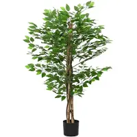 vidaXL Plante artificielle ficus 788 feuilles 120 cm vert