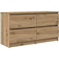 vidaXL Armoire TV Artisan-Chêne 100x35x54 cm Bois composite