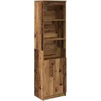 vidaXL Highboard imitation bois ancien 50x35x180 cm Matériau dérivé du bois