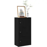 vidaXL Bibliothèque chêne noir 40x24x77 cm bois d'ingénierie