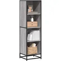 vidaXL Bibliothèque sonoma gris 40x35x139 cm bois d'ingénierie
