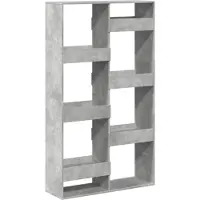 vidaXL Bibliothèque gris béton 100x33x175 cm bois d'ingénierie