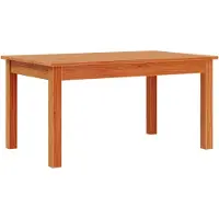 vidaXL Table basse brun cire 80x50x40 cm pin massif