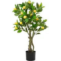 vidaXL Citronnier artificiel 234 feuilles 90 cm vert