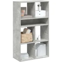 vidaXL Bibliothèque gris béton 66x31x112 cm bois d'ingénierie