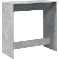 vidaXL Table de bar gris béton 102x50x103,5 cm Bois composite